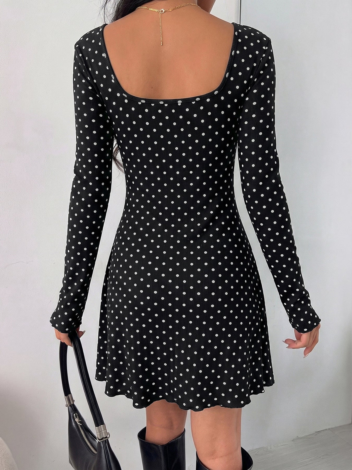 Dot Darling Mini Dress - Taydiane