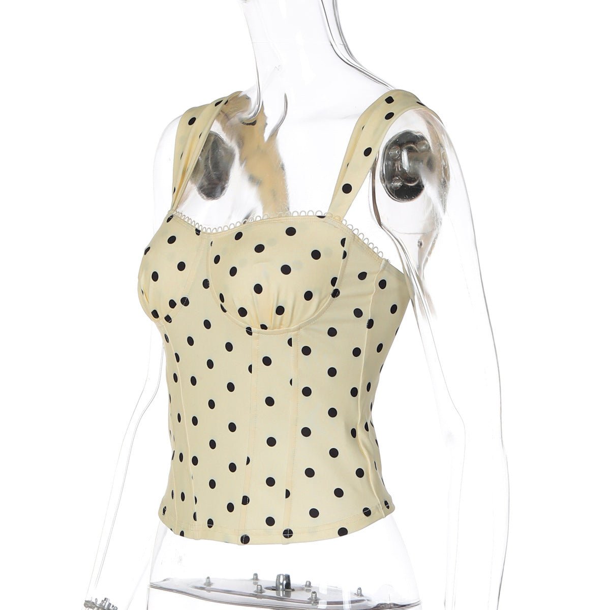 Dottie Darling Polka-Dot Cami Top - Taydiane