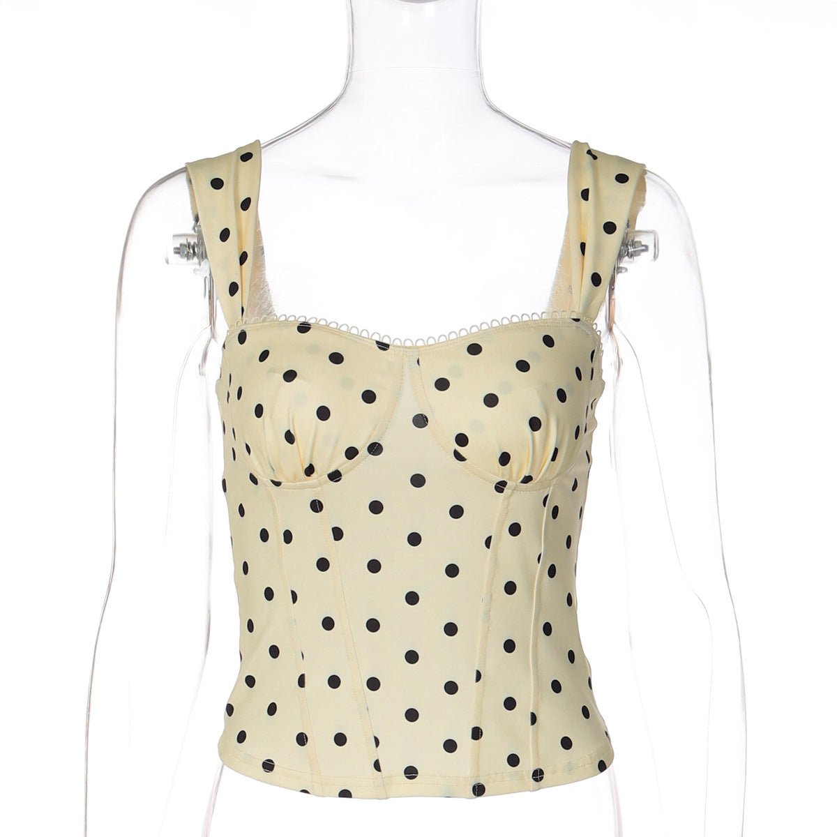 Dottie Darling Polka-Dot Cami Top - Taydiane