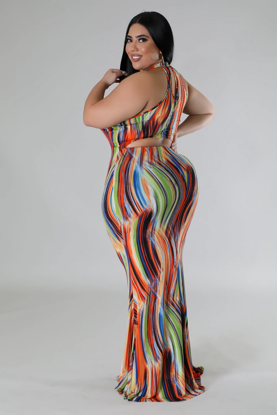 Double Sided Vest High Waist Dress - TayDiane