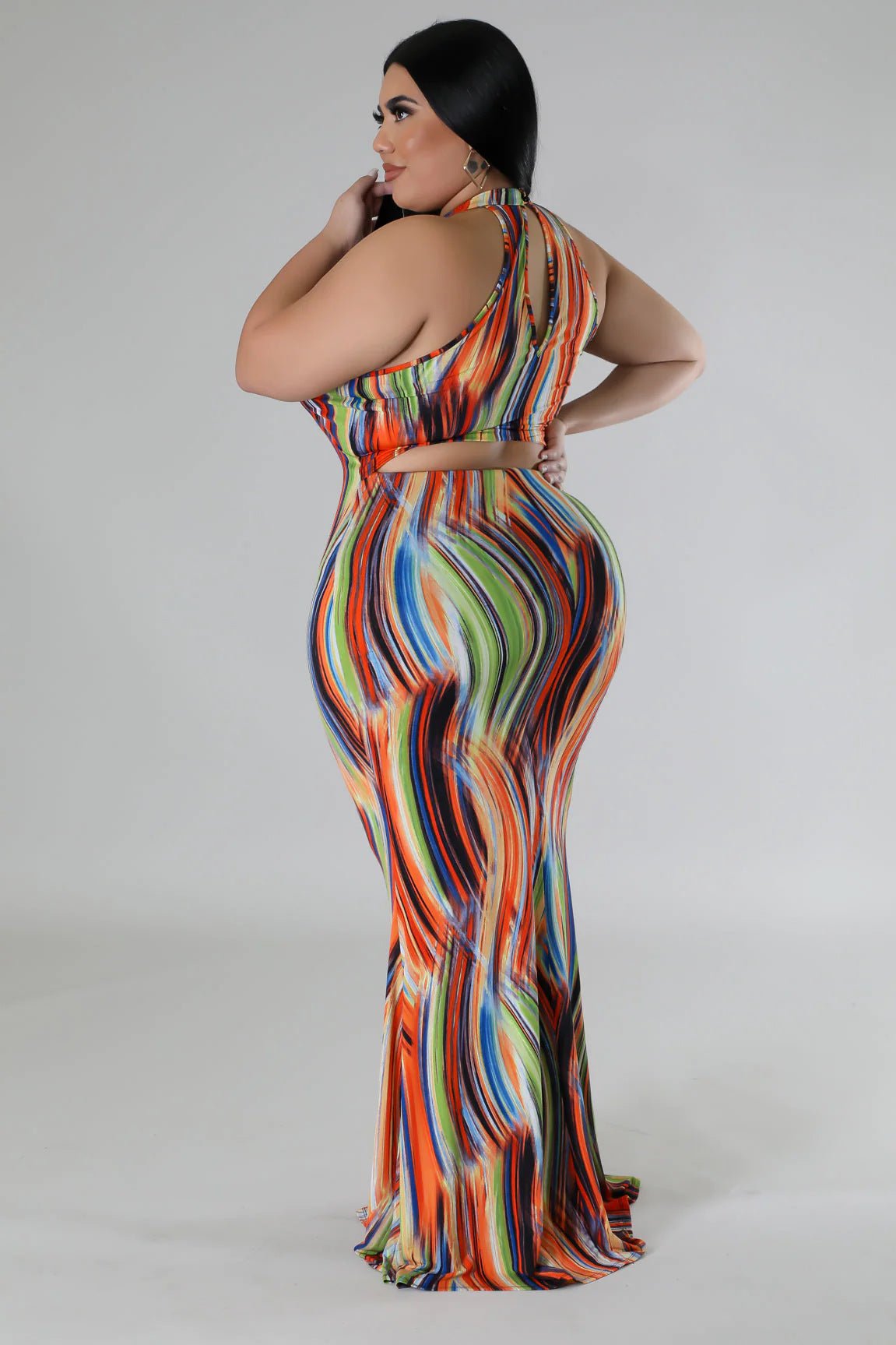 Double Sided Vest High Waist Dress - TayDiane