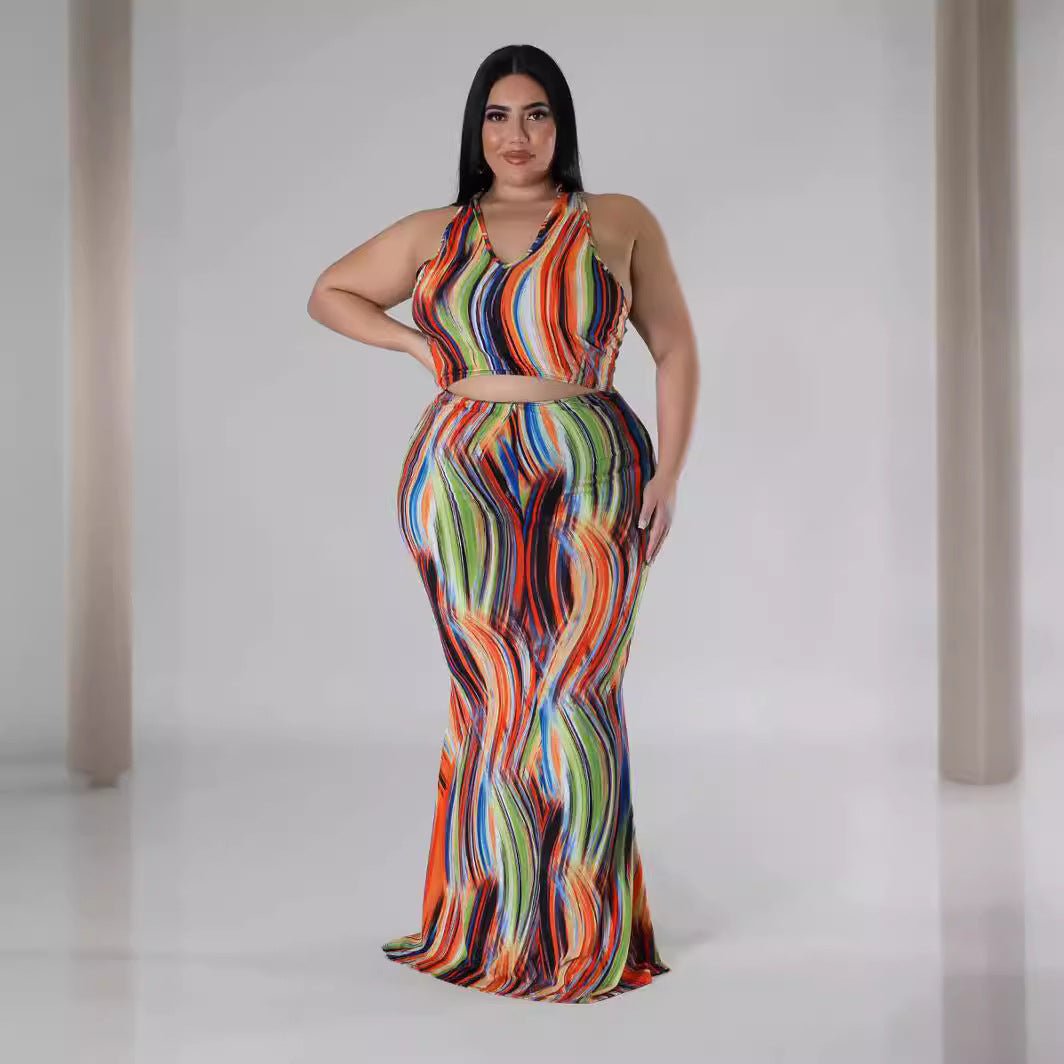 Double Sided Vest High Waist Dress - TayDiane