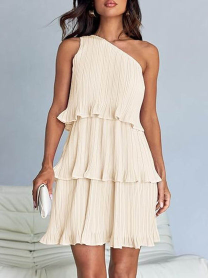 Ruffled Layered Mini Dress