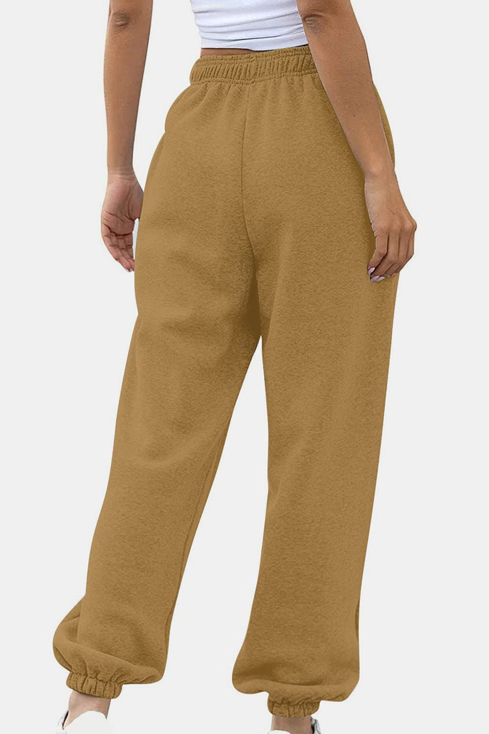 Elastic Waist Joggers with Pockets - TayDiane