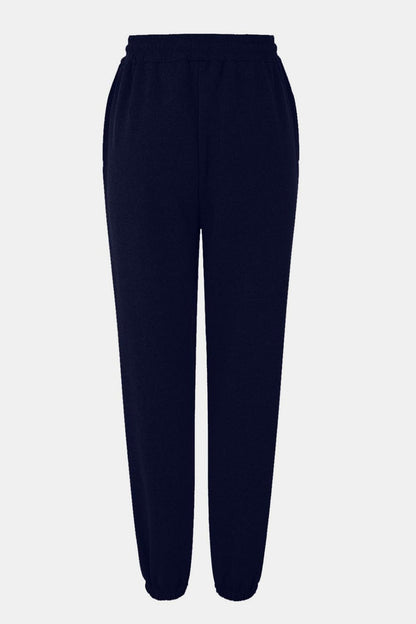 Elastic Waist Joggers with Pockets - TayDiane