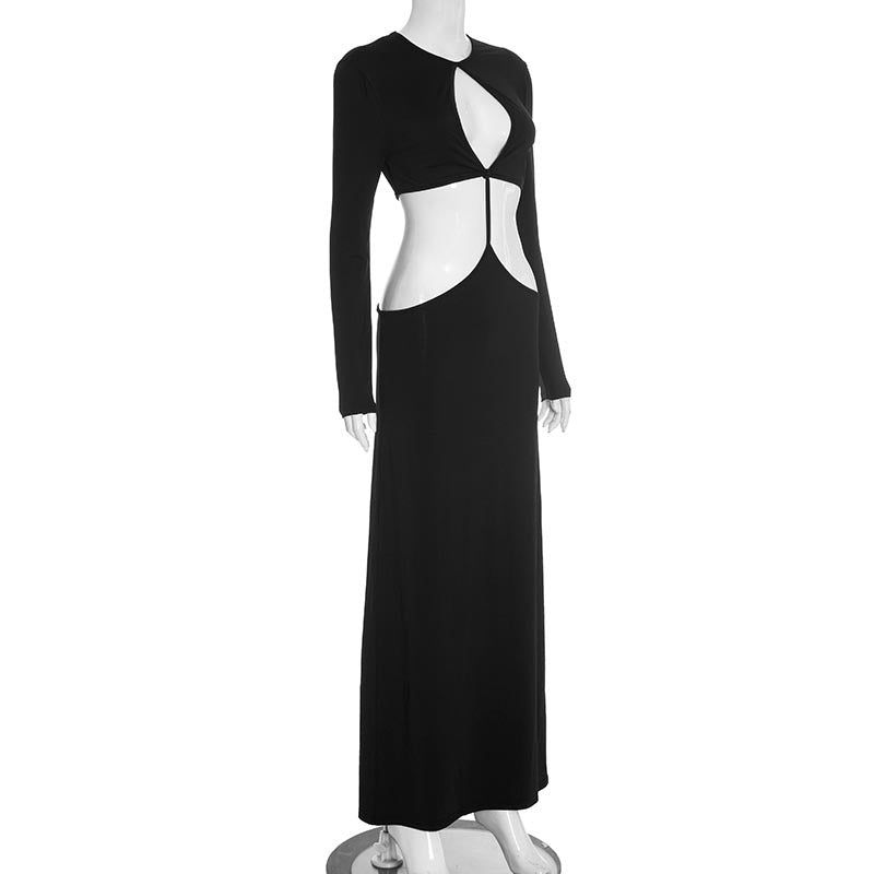 Elegant Backout Maxi Dress - Taydiane