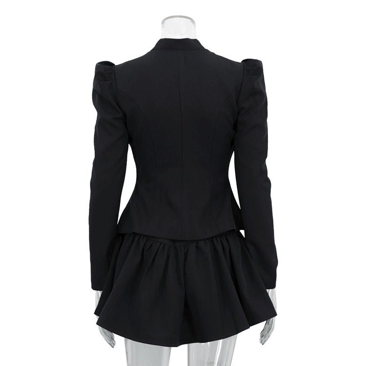 Elegant Bow Tie Top and Skirt Two - Piece Set - TayDiane