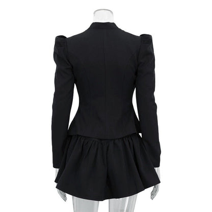 Elegant Bow Tie Top and Skirt Two - Piece Set - TayDiane