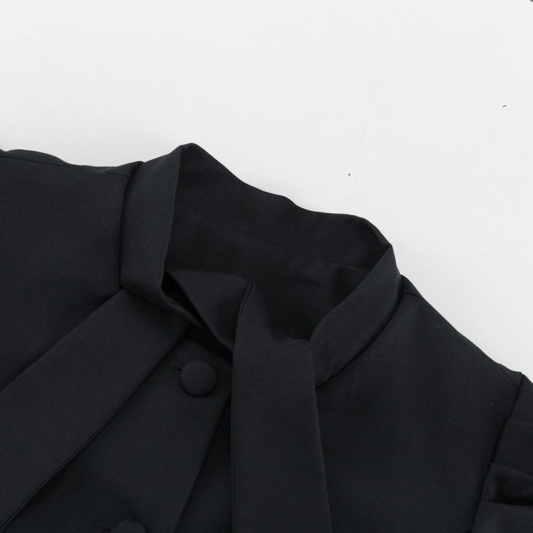 Elegant Bow Tie Top and Skirt Two - Piece Set - TayDiane