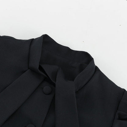 Elegant Bow Tie Top and Skirt Two - Piece Set - TayDiane