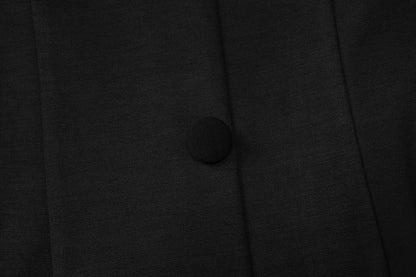 Elegant Button Front A - Line Blazer Mini Dress - Taydiane