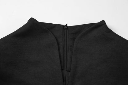 Elegant Button Front A - Line Blazer Mini Dress - Taydiane