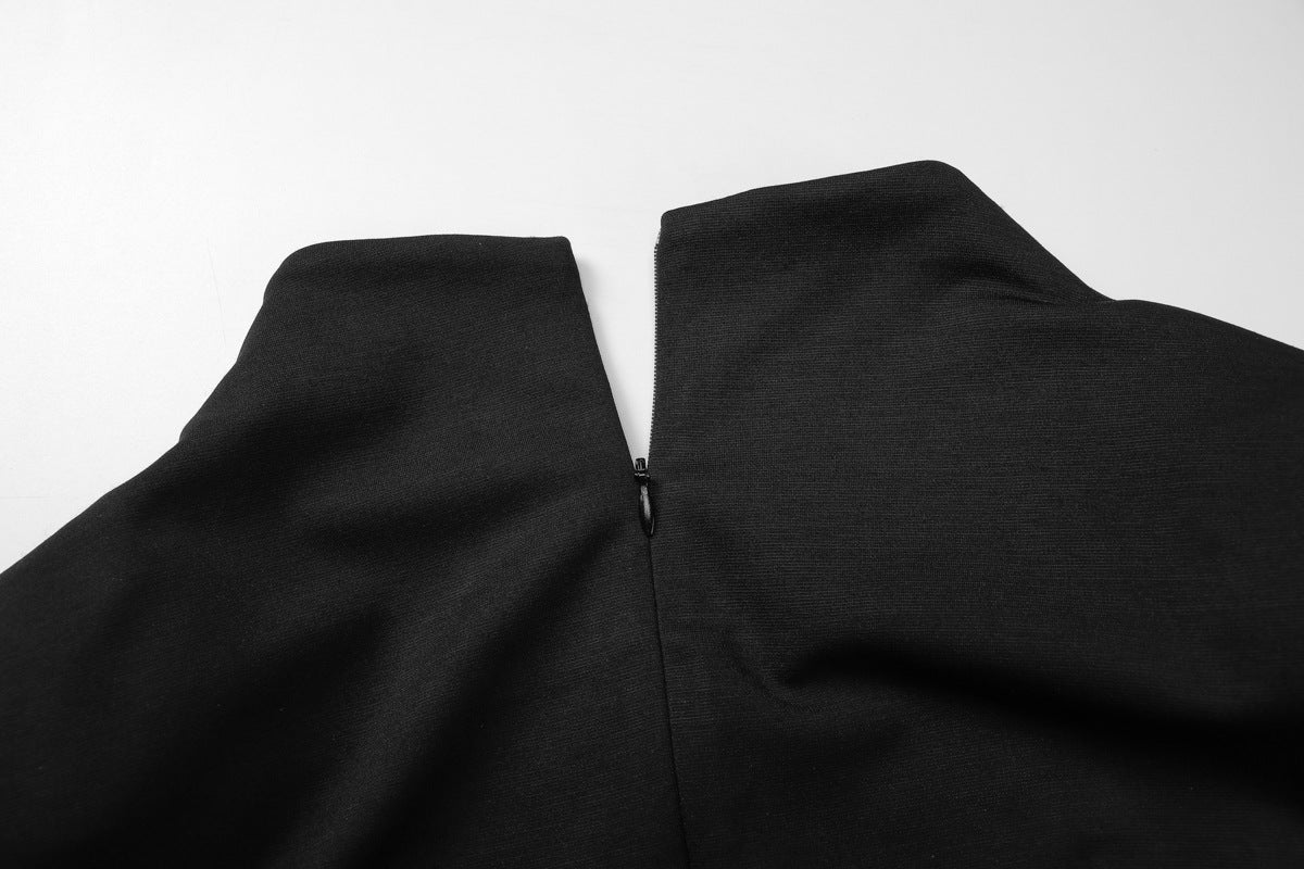 Elegant Button Front A - Line Blazer Mini Dress - Taydiane