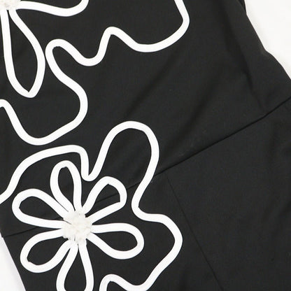 Elegant Floral Design Sleeveless Jumpsuit - TayDiane