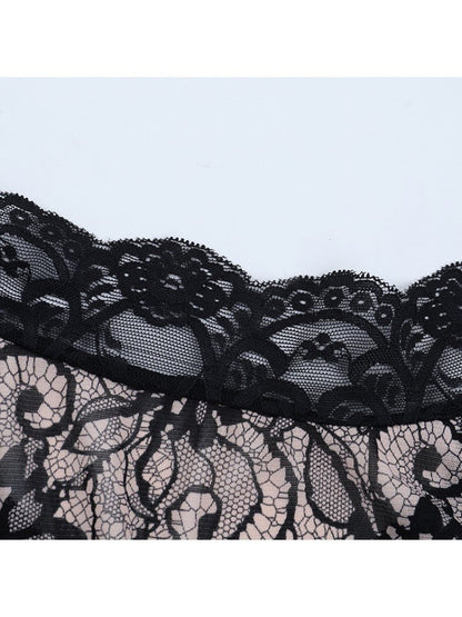 Elegant Lace Long - Sleeve Blouse - TayDiane