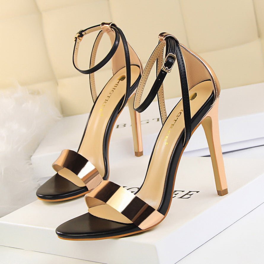 Elegant Open - Toe High Heel Sandals - TayDiane