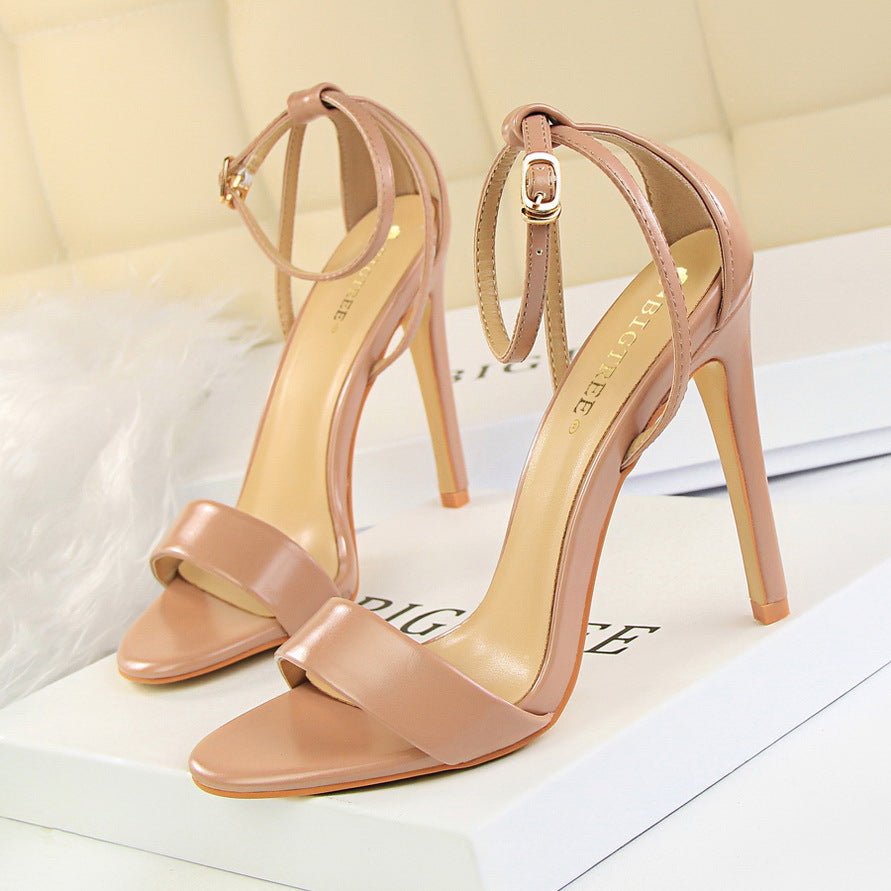 Elegant Open - Toe High Heel Sandals - TayDiane