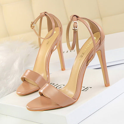 Elegant Open - Toe High Heel Sandals - TayDiane