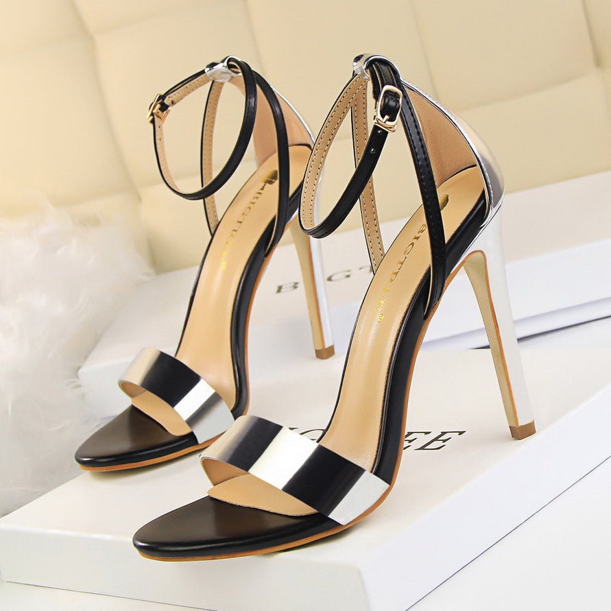 Elegant Open - Toe High Heel Sandals - TayDiane