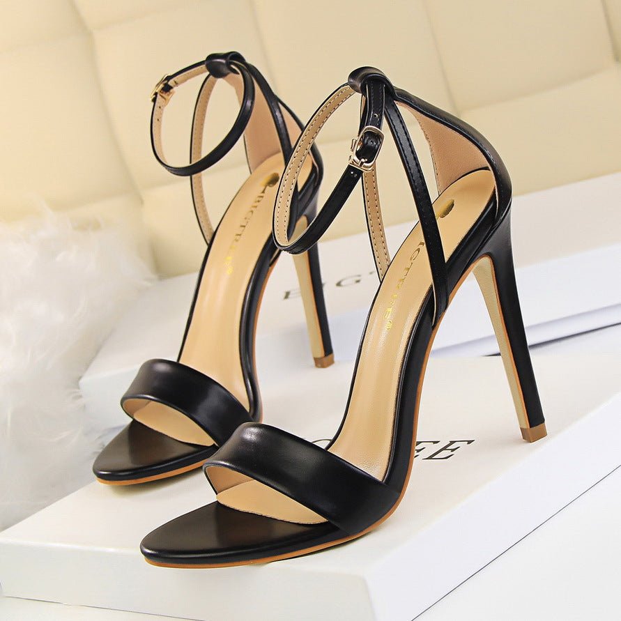 Elegant Open - Toe High Heel Sandals - TayDiane