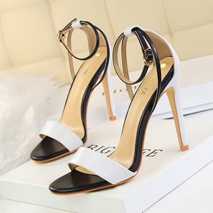 Elegant Open - Toe High Heel Sandals - TayDiane