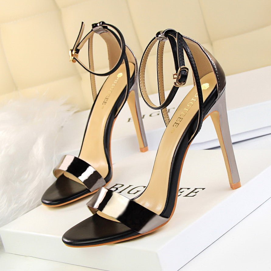 Elegant Open - Toe High Heel Sandals - TayDiane