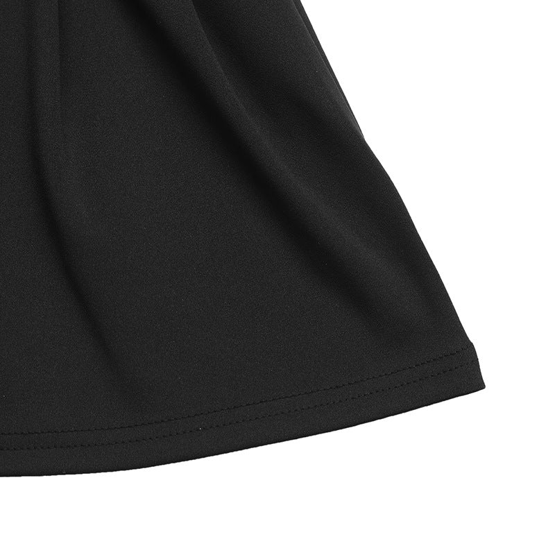 Elegant Sweet Bow Decoration Collar Autumn Dress - TayDiane