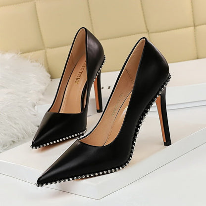 Embellished Pointed - Toe Stiletto Pumps - TayDiane