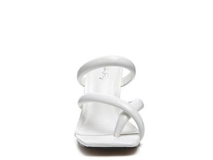 ERISED Clear Heel Toe Ring Slides - TayDiane