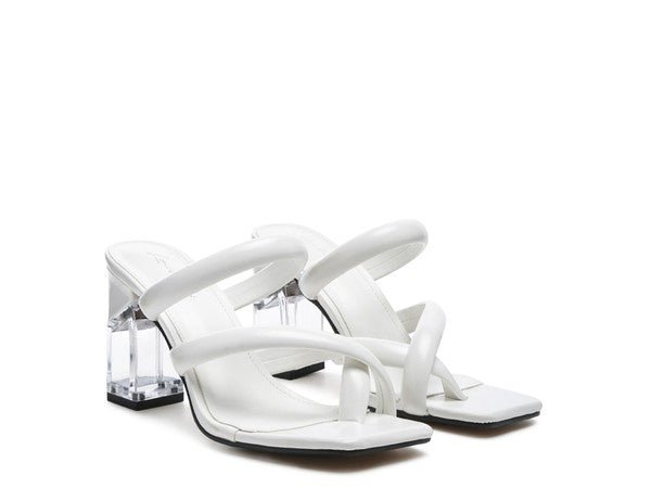 ERISED Clear Heel Toe Ring Slides - TayDiane