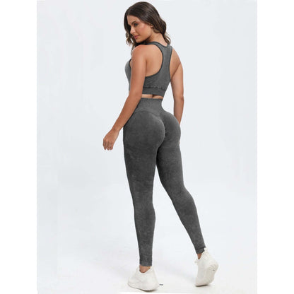 Scoop Neck Top and Pants Active Set