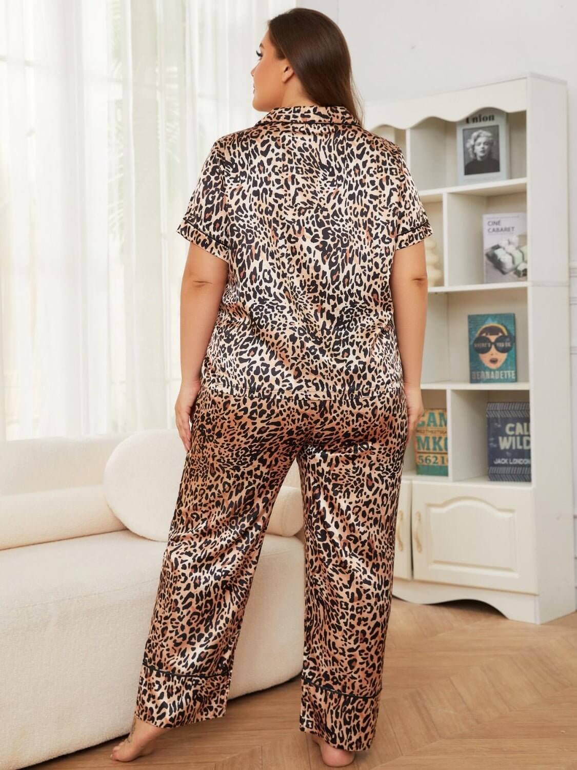 FF Leopard Top and Pants Lounge Set - TayDiane