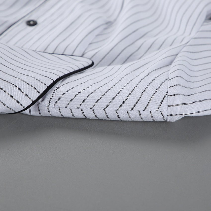 French Pointed Collar Striped Long Sleeved Shirt Women Autumn Office Shoulder Shirt Professional Top - Taydiane