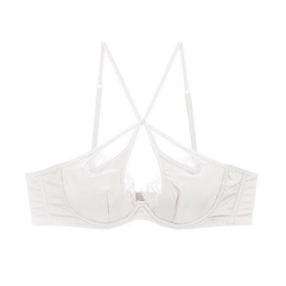 French Sexy Lace Cutout Panties and Bra Set - TayDiane