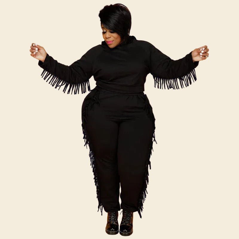 Fringe Benefits Two-Piece Set - Taydiane