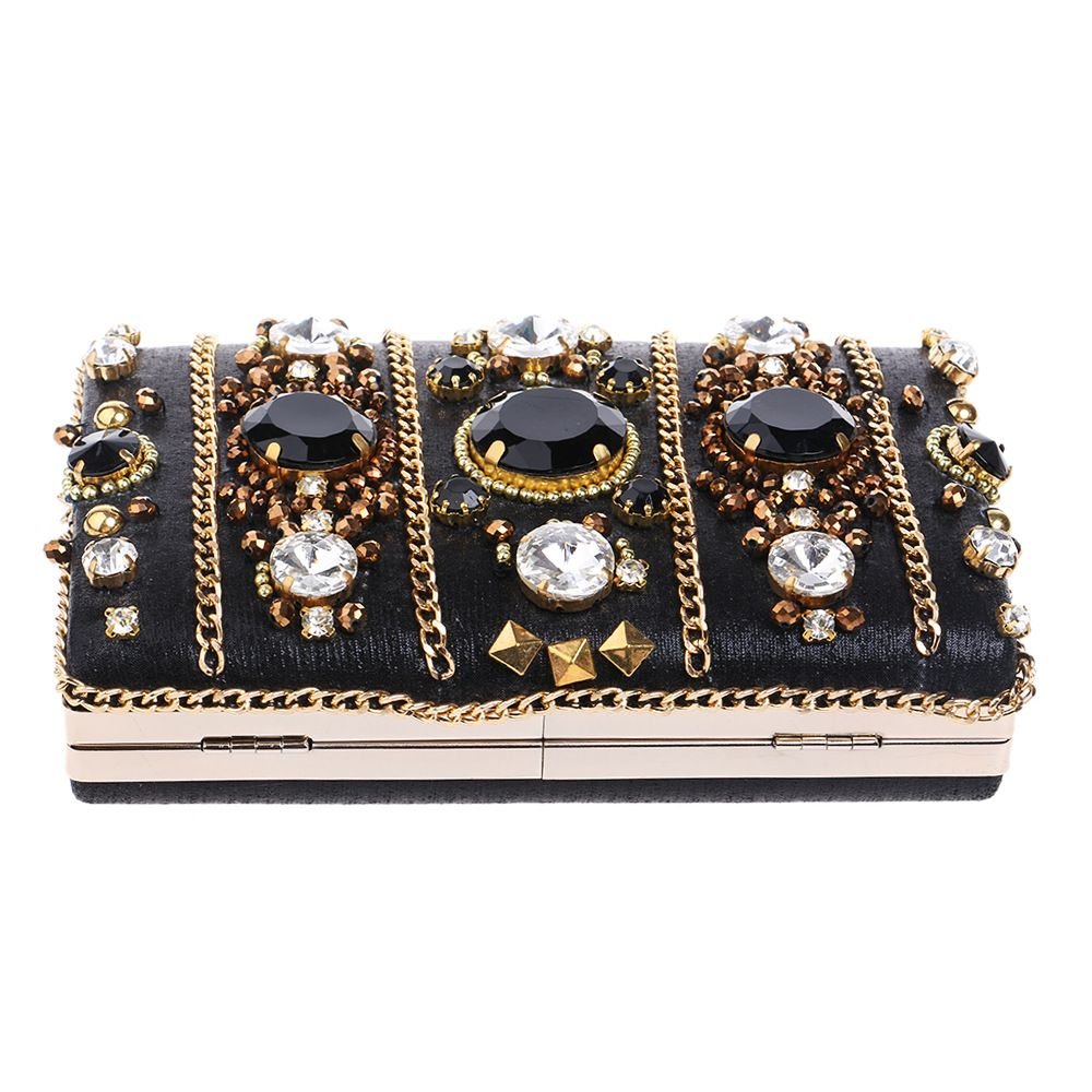 Gilded Gem Statement Box Clutch - TayDiane
