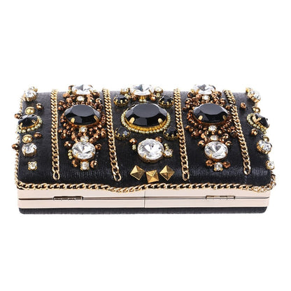 Gilded Gem Statement Box Clutch - TayDiane