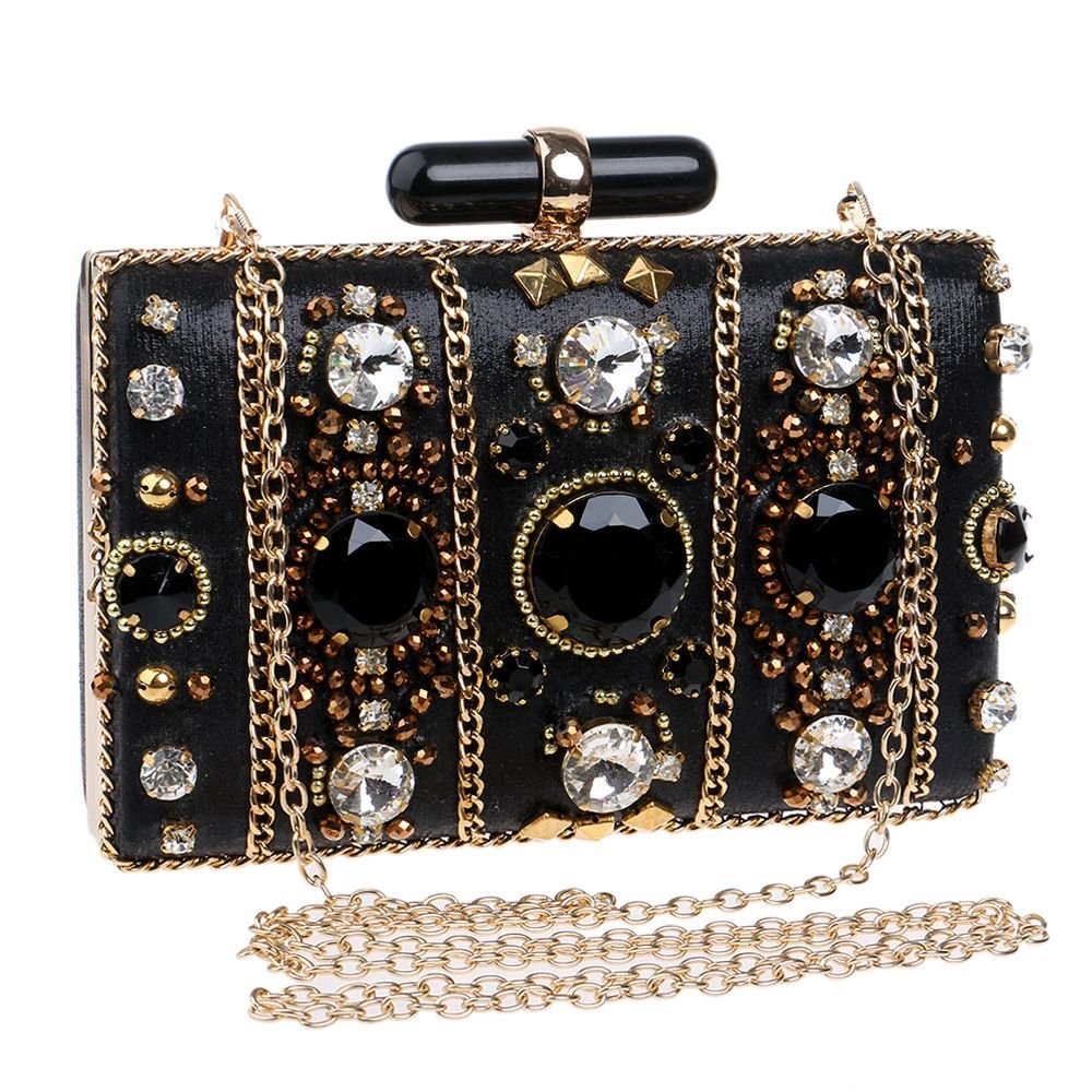 Gilded Gem Statement Box Clutch - TayDiane