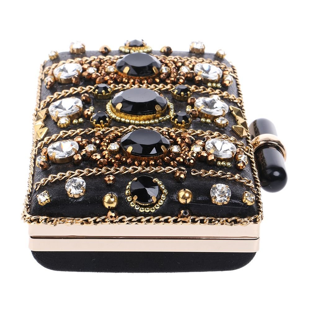 Gilded Gem Statement Box Clutch - TayDiane