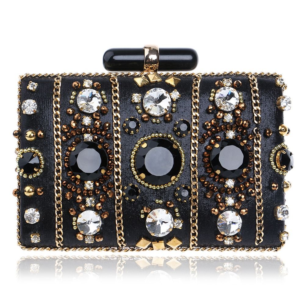 Gilded Gem Statement Box Clutch - TayDiane