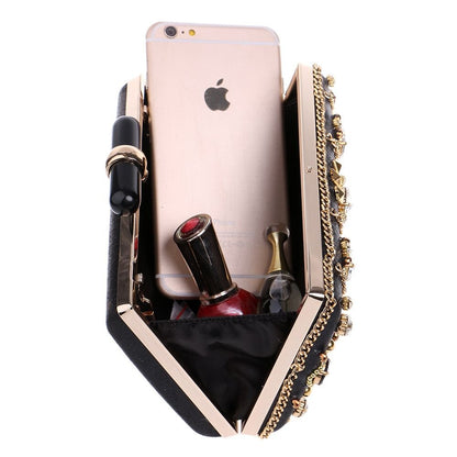 Gilded Gem Statement Box Clutch - TayDiane