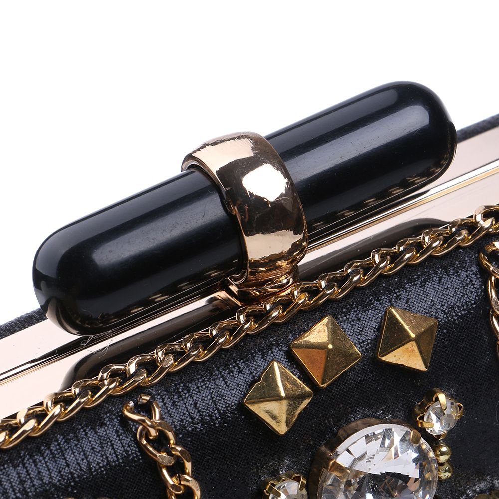 Gilded Gem Statement Box Clutch - TayDiane
