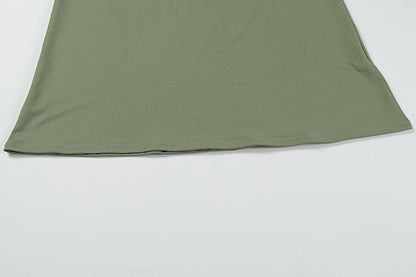 Green Cutout Maxi Dress - Taydiane