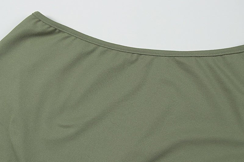 Green Cutout Maxi Dress - Taydiane