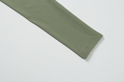 Green Cutout Maxi Dress - Taydiane