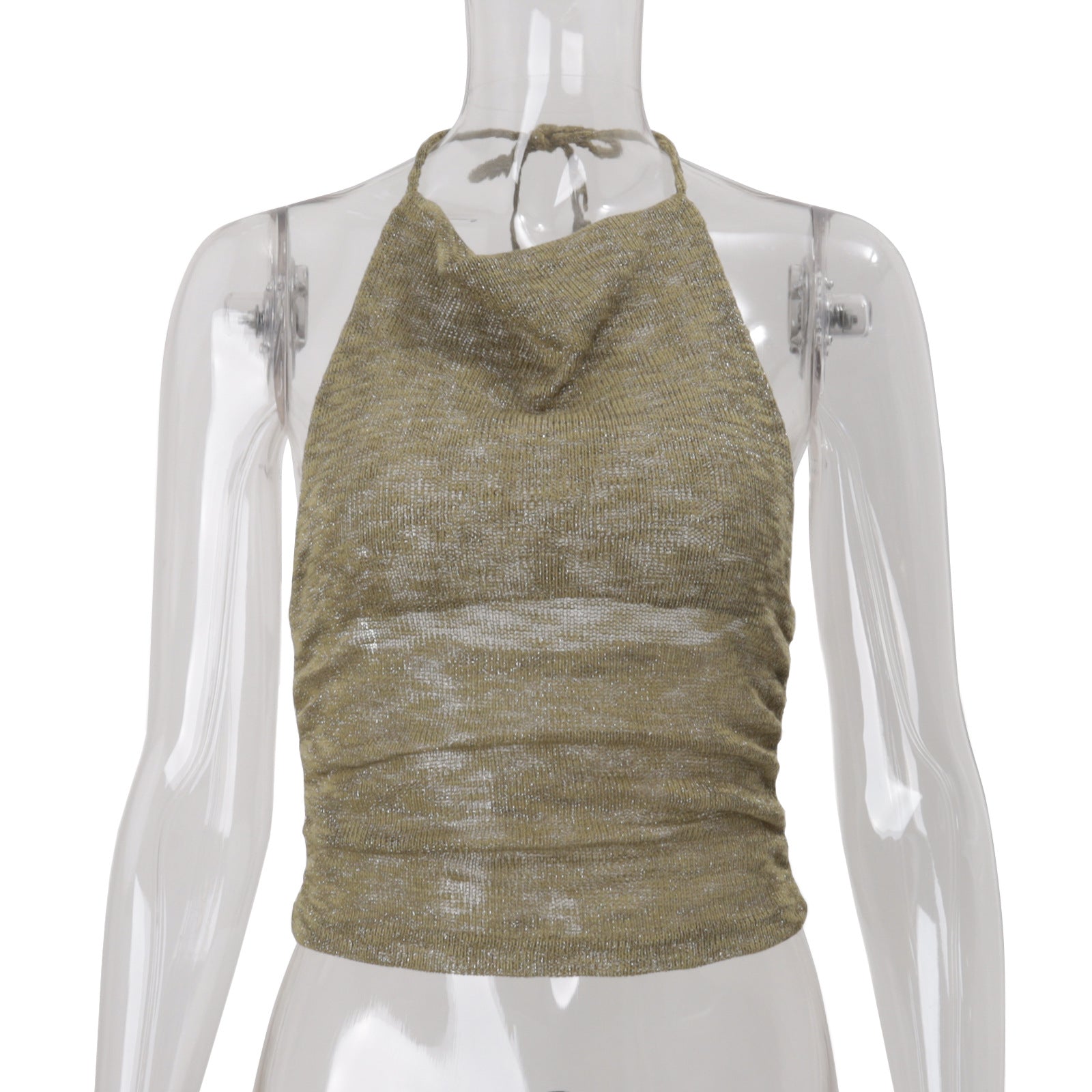 Green Halter Tank Top - TayDiane