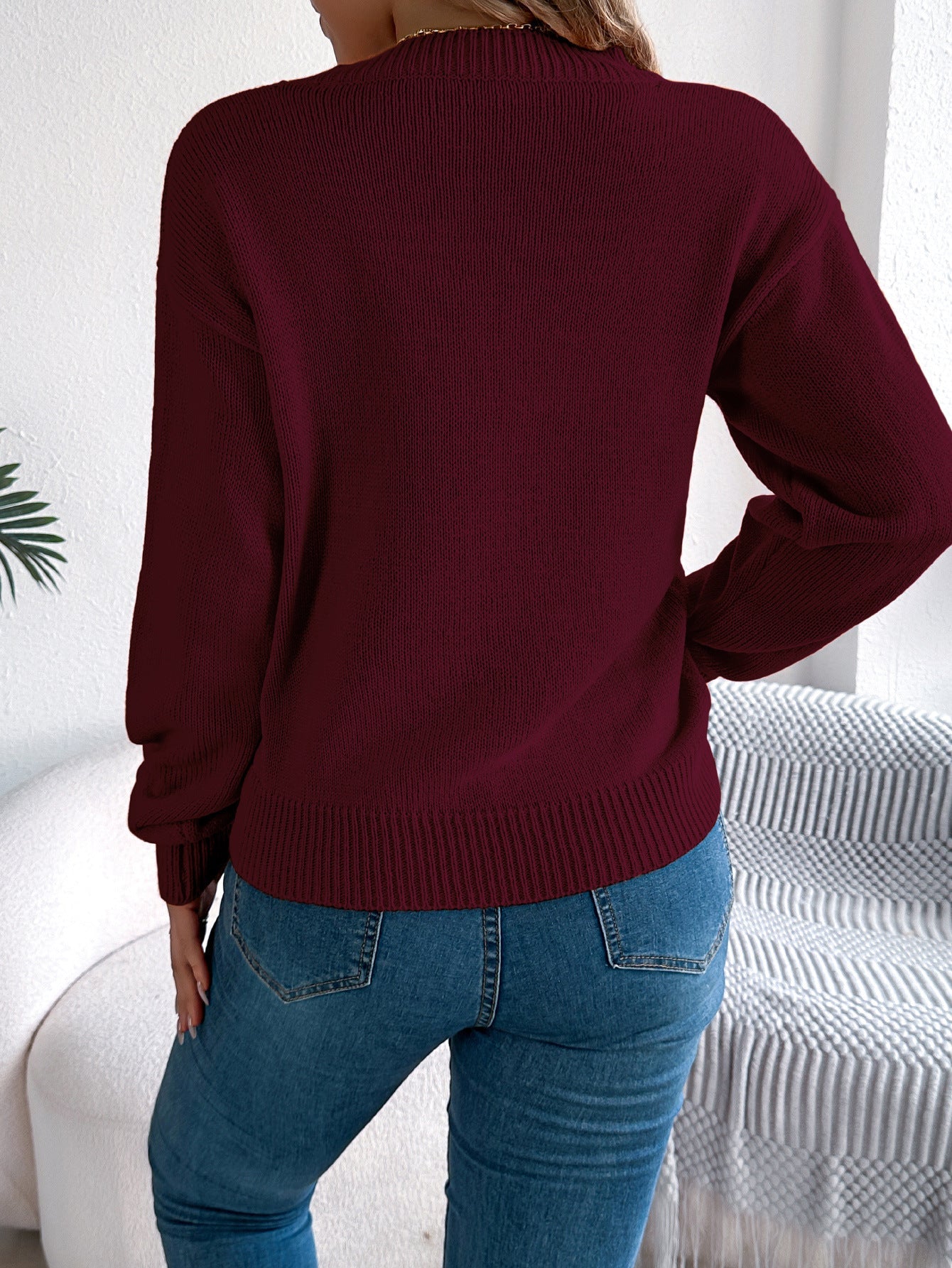 Halloween Cutout Lantern Long Sleeve Sweater - TayDiane