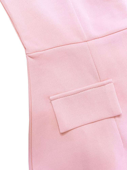 Halter Backless A - Line Mini Dress - Taydiane