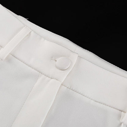 High - Waist Cutout Wide - Leg Pants - Taydiane