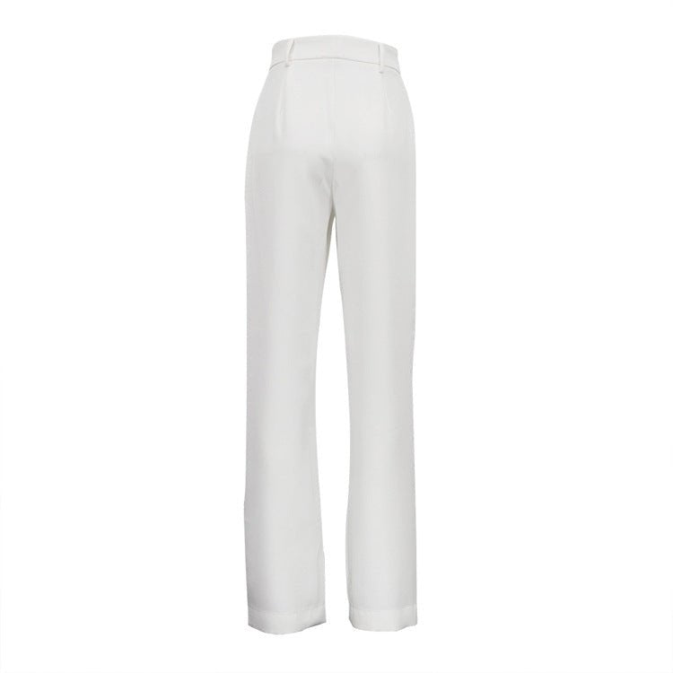 High - Waist Cutout Wide - Leg Pants - Taydiane